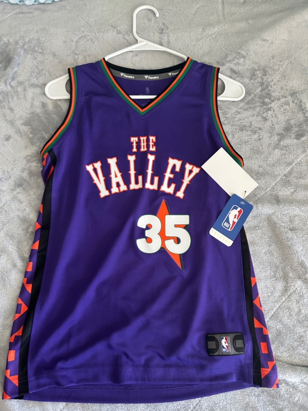 NBA 'The Valley' #35 Kevin Durant Purple Basketball Jersey